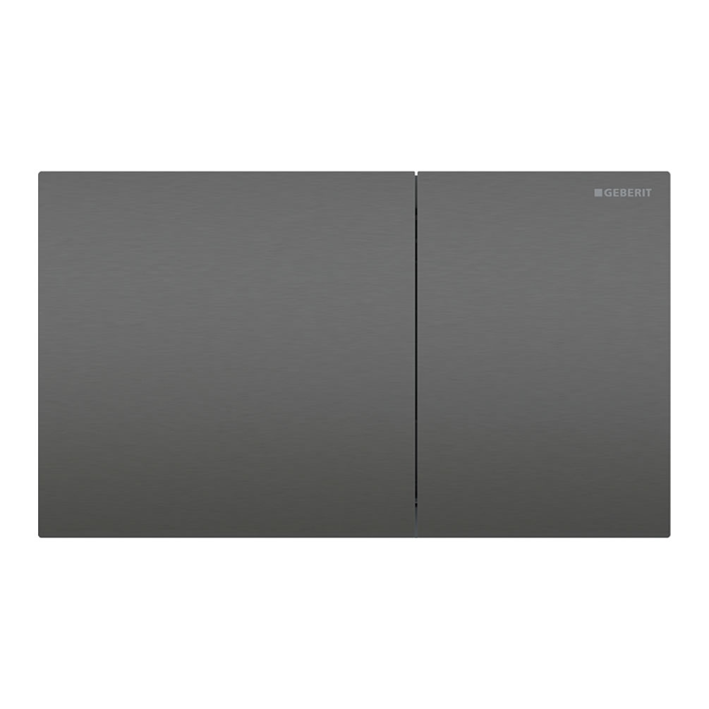 Cutout image of Geberit Sigma70 Black Chrome Dual Flush Plate